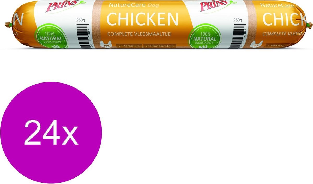 Prins Nature Care 250 g - Hondenvoer - 24 x Kip Graanvrij