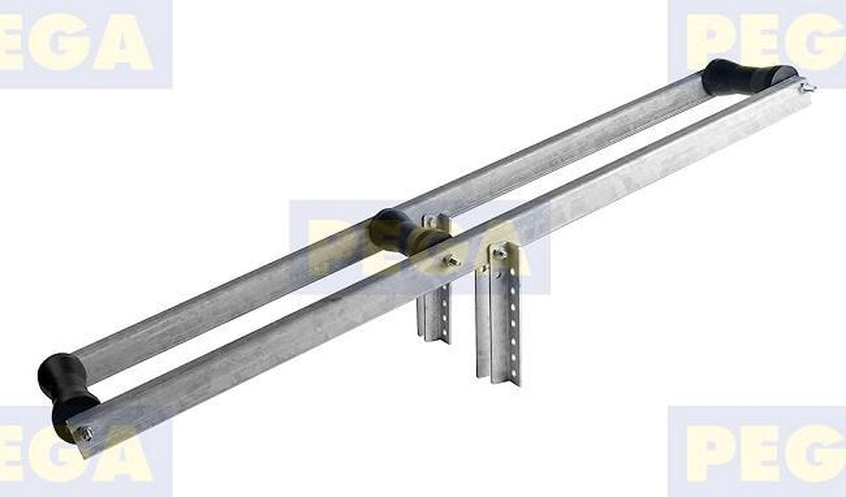 Lang schommelstuk as / 3 kielrollen Lengte 150 cm (162.50)