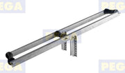 Lang schommelstuk as / 3 kielrollen Lengte 150 cm (162.50)