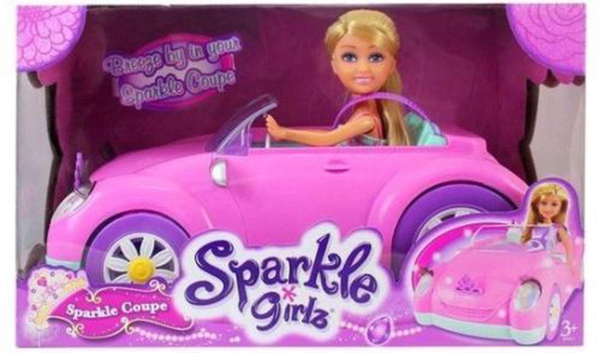 Ab Toys Sprankle Girls Met Auto 13 X 19 X 14 Cm Roze