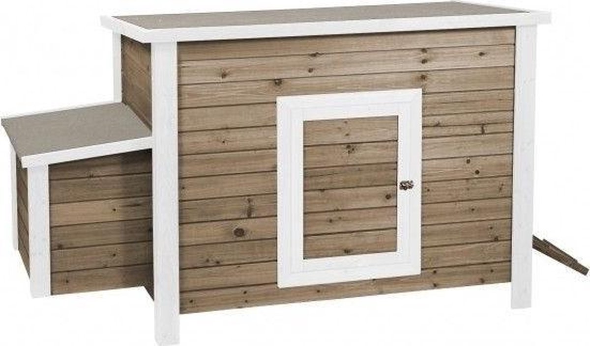 Woodland Kippenhok Life Time 2 Cottage - 100 x 65 x 82 cm - Bruin