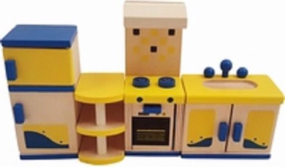 Mentari poppenhuis meubeltjes keuken hout