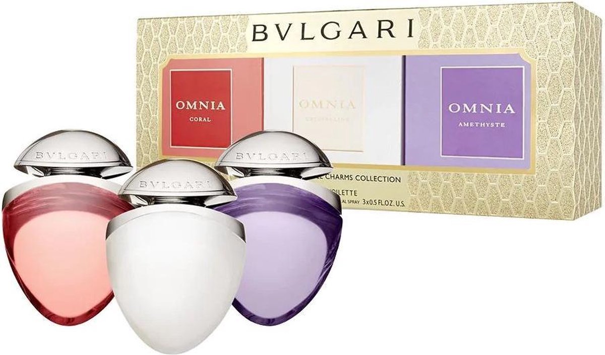 Bvlgari Omnia Jewels Charms Fragrance Gift Set 15ml Crystalline Edt + 15ml