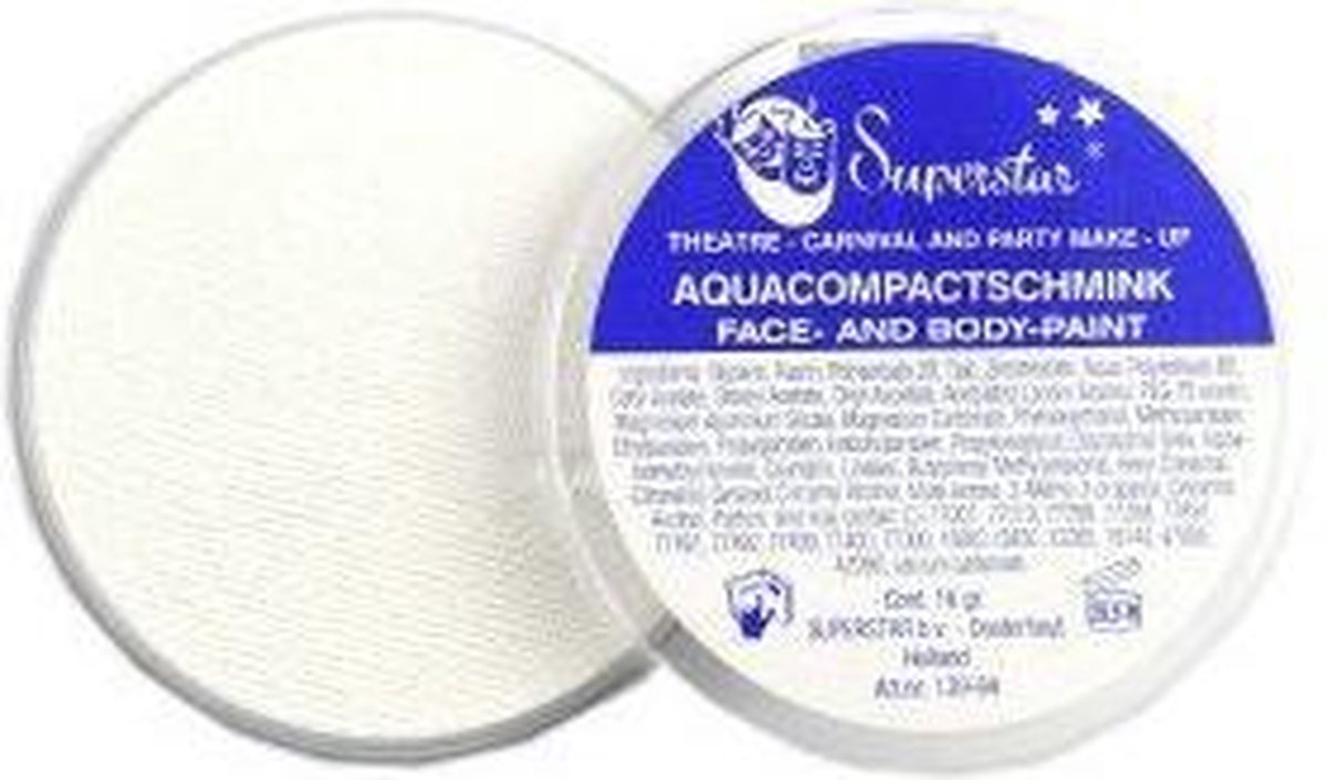 Aqua schmink wit 16gr