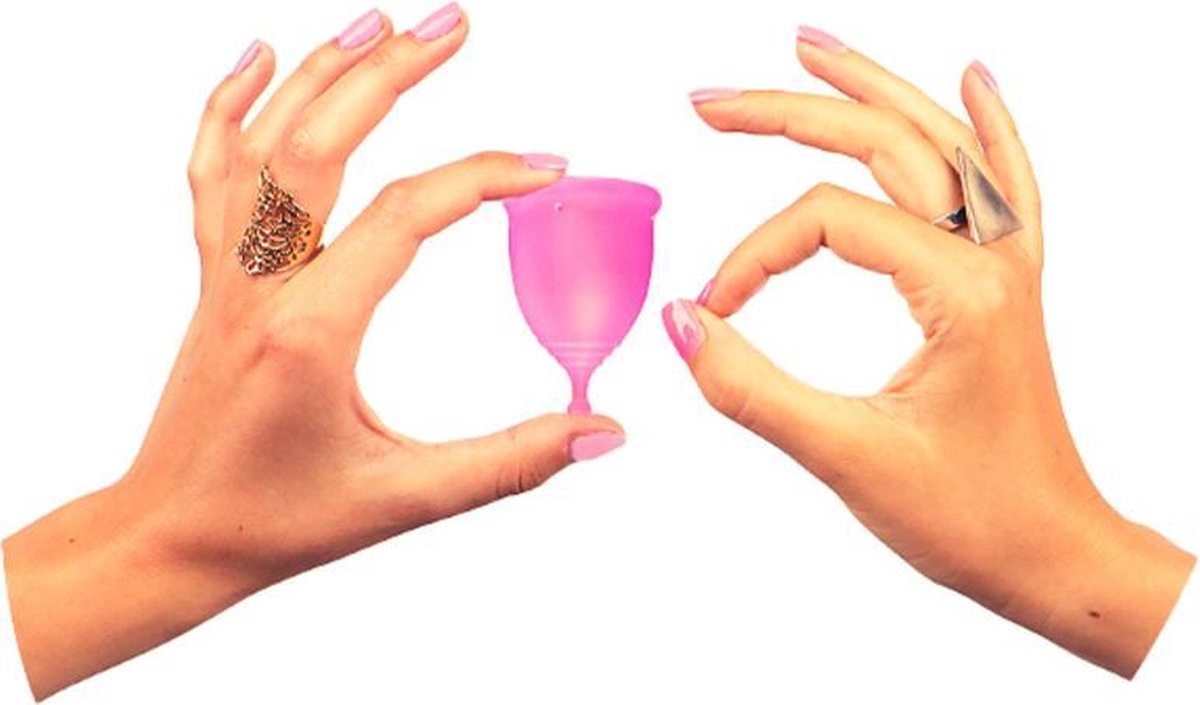 Maralti Herbruikbare Menstruatiecups - Maat S en L - Roze