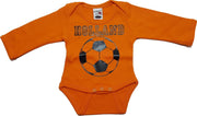 LOGO STAR - Rompertje - Oranje met print - maat 56 - Set van 2 - 1x LM & 1x KM