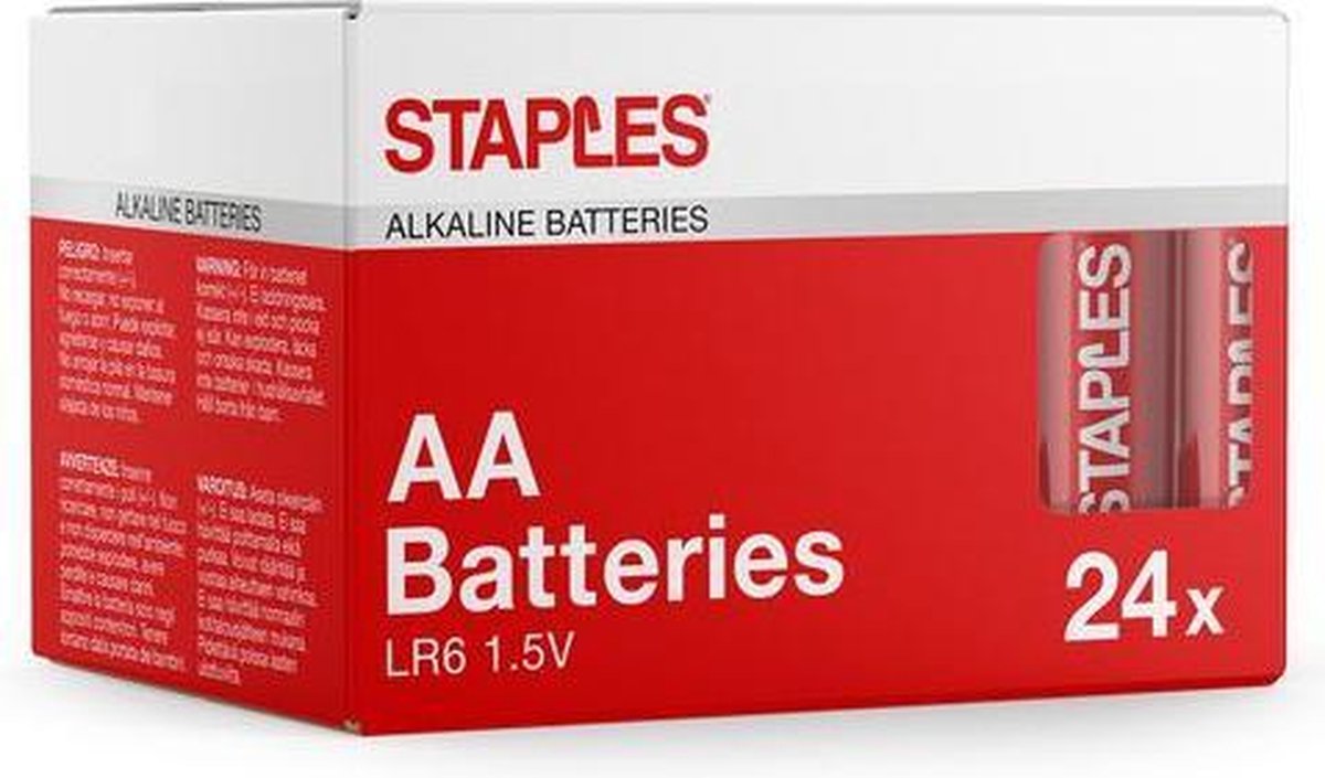 Staples AA-alkalinebatterijen 1