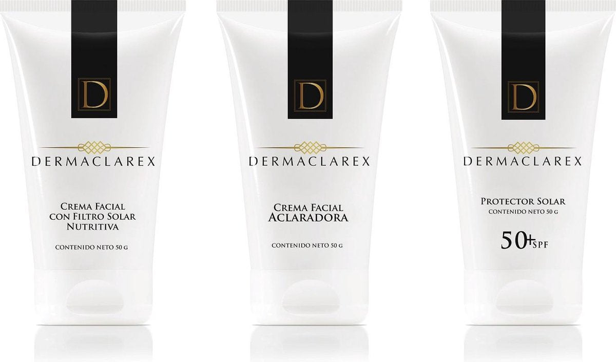 Dermaclarex - Gezichtsverzorging - Dagcrème - Nachtcrème - Verhelderende crème - Zonnebrandcrème voor het gezicht met SPF 50