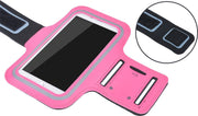 Sportarmband XL tot 6.5 inch scherm oa geschikt voor iPhone 6/6s/7/8 Samsung s7/s8/s9 Huawei p10 - Hot Pink