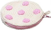 Naturezoo Etuitje Rond Met Stippen 8 Cm Wit/roze