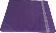 Samarali meditatiemat zabuton (Purper) - ethisch geproduceerd van 100% biologisch katoen (GOTS gecertificeerd) | 90 x 70 x 5 cm | Heeft 2 lagen | Verkrijgbaar in 6 natuurlijke kleuren
