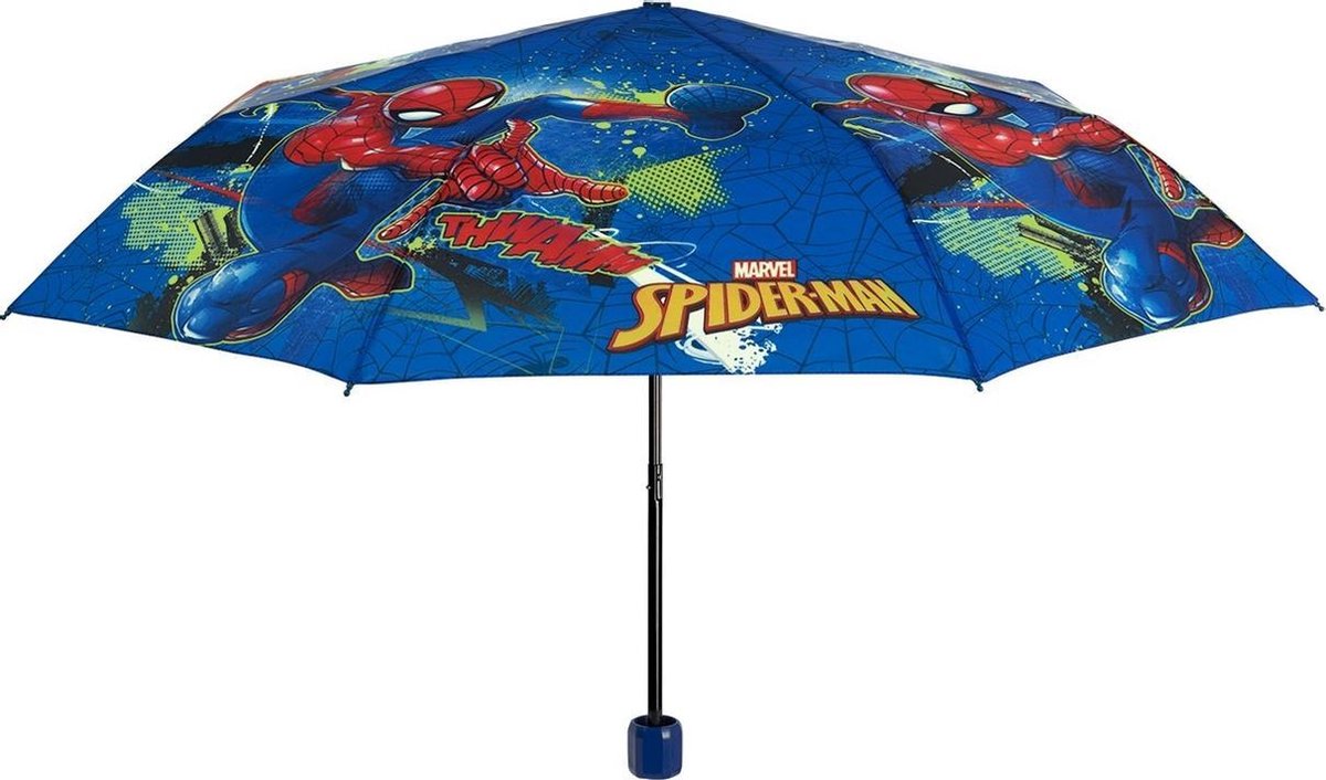 Perletti Kinderparaplu Spiderman 91 Cm Automatisch Blauw