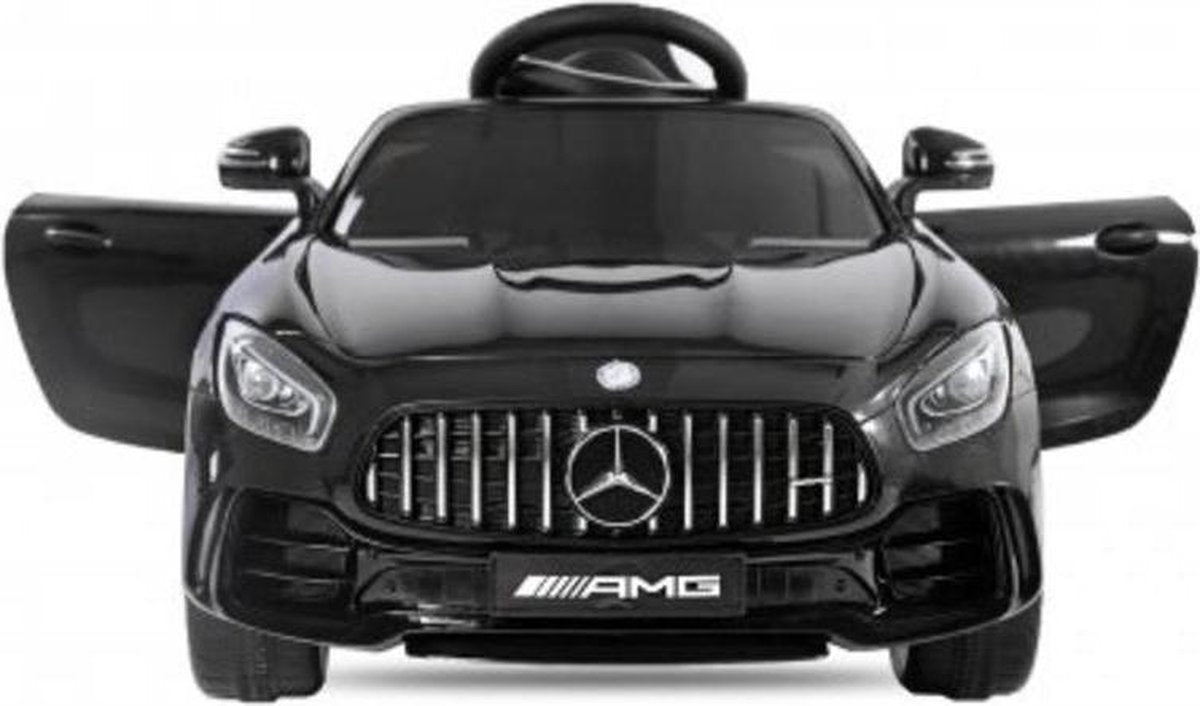 Elektrische Kinderauto Mercedes-Benz GTR AMG Zwart 12V Met Afstandsbediening FULL OPTIONS