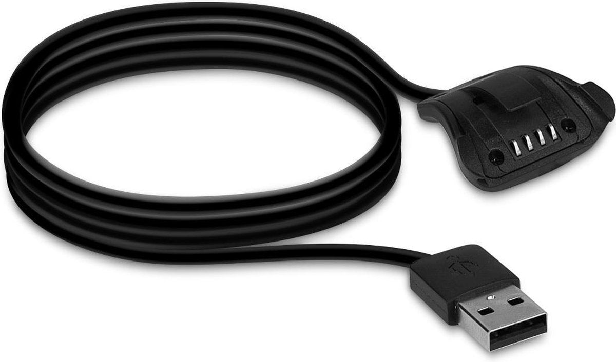 kwmobile USB-oplaadkabel voor TomTom Adventurer/Runner 3/Spark 3/Golfer 2 - kabel voor fitnesstracker - zwart