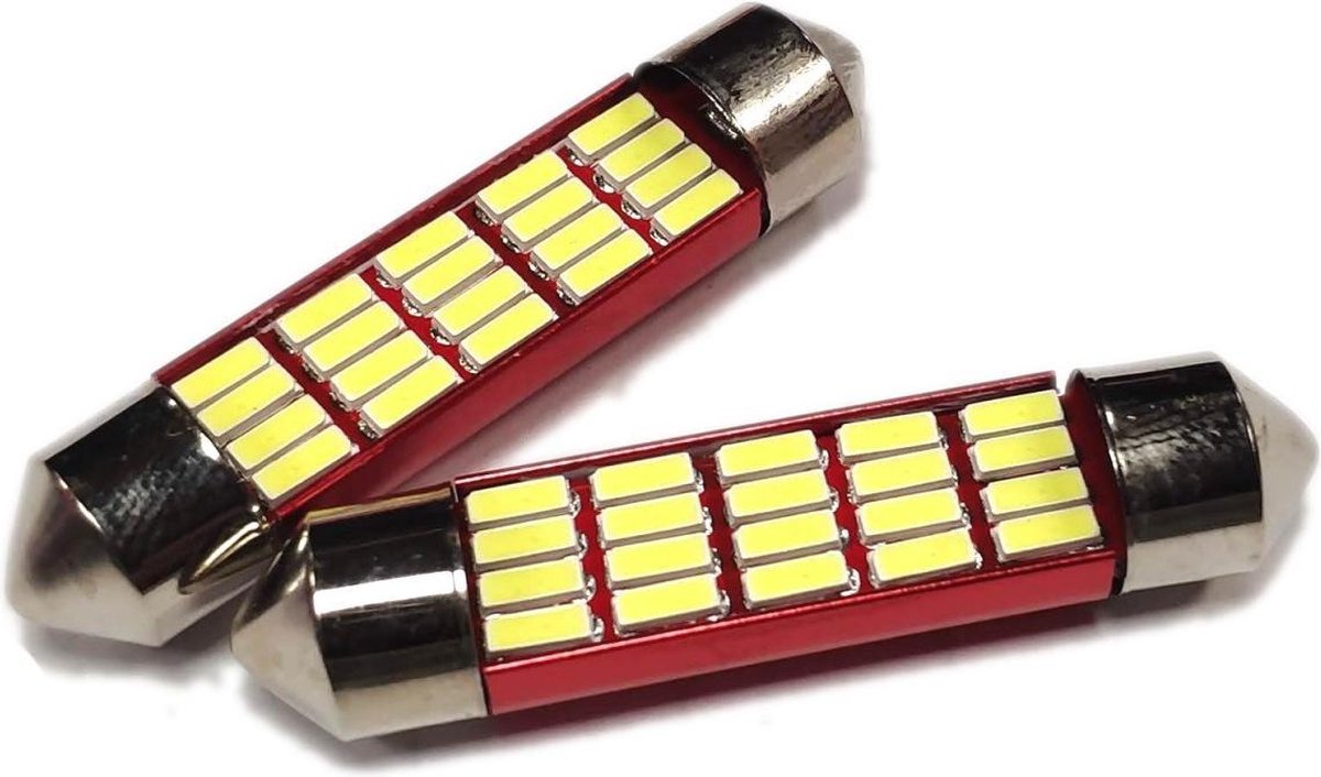 41MM LED - Canbus - 20SMD - 4014 - 12V / 24V - 2 stuks