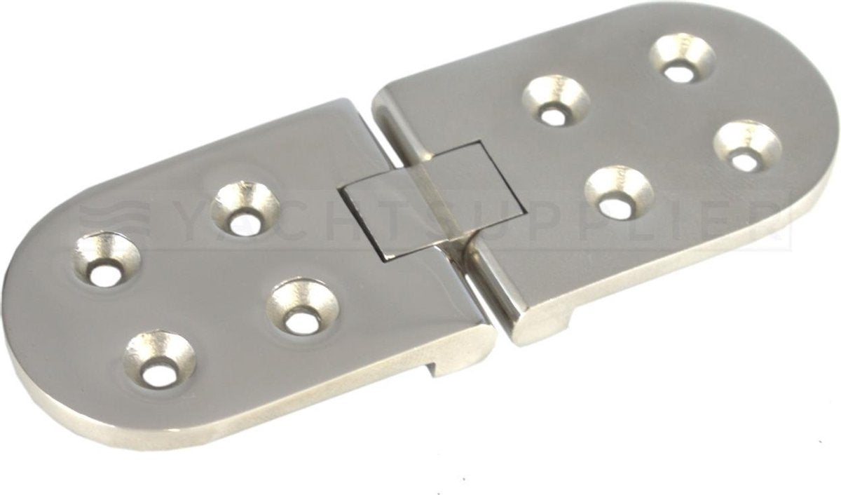 Luikscharnier - 100x36x4 - Rvs 316 - Knoop onder
