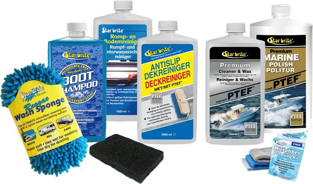 Star brite Boot Reinigingsset Premium Care | 8-delig