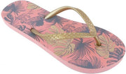 Vdm Teenslippers Jungle Dames Roze/goud Maat 37