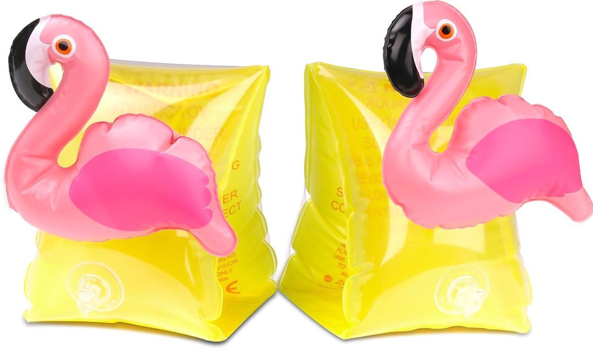 Flamingo zwembandjes - opblaasbaar - zwemband - zwemvleugels - zwemgordel - veilig - zwemmen - evooni - kinderen - 3-6 jaar - 15 tot 30kg - kers - aardbei - ananas - toekan - haai - unicorn - eenhoorn - krab