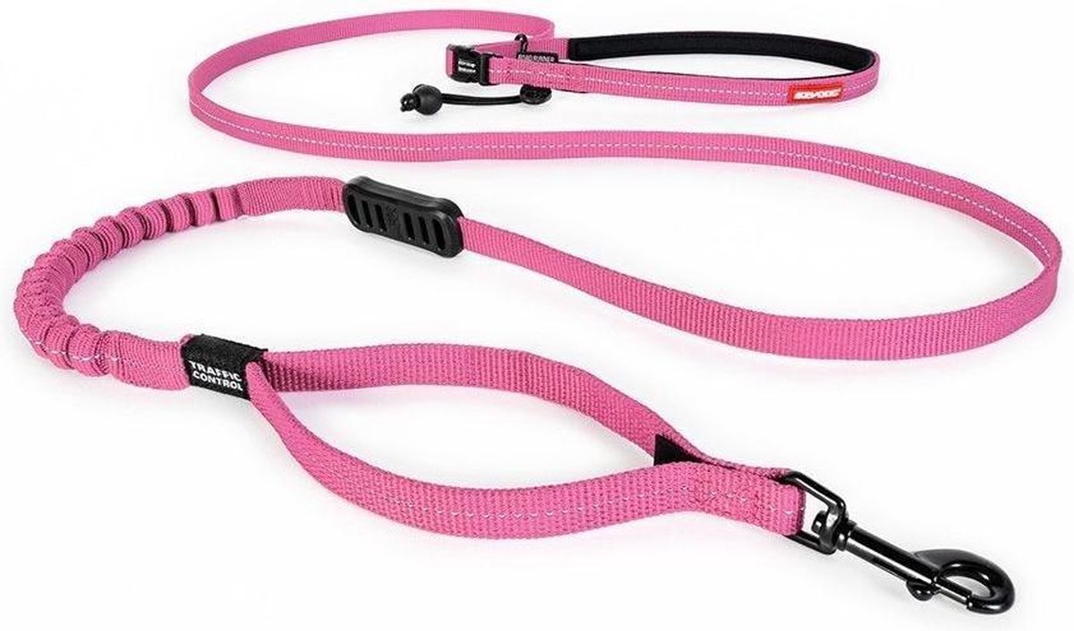 Road Runner LITE Riem - Hardloop hondenriem-Roze-82"