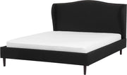 Beliani COLMAR - Tweepersoonsbed - zwart - polyester