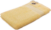 Arowell Golfhanddoek met clip 55 x 30 cm - 500 Gram - Crème geel (1 stuks)