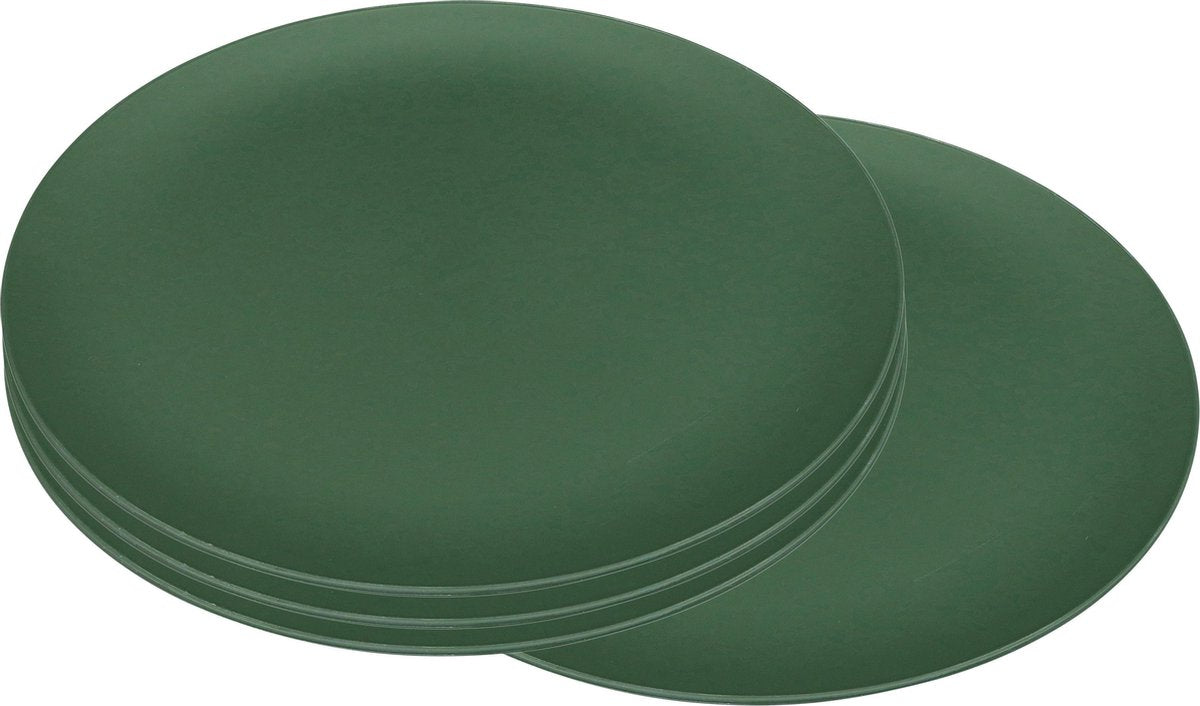 Zuperzozial Bord Flavour 20 Cm Biokunststof Groen 4 Stuks