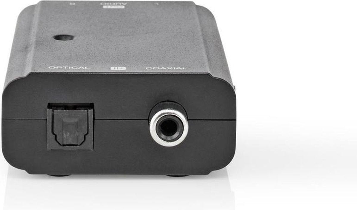 Audio-omvormer digitaal naar stereo | 1-wegs | Digitale RCA Female + Toslink Female | 2x RCA (stereo) Female