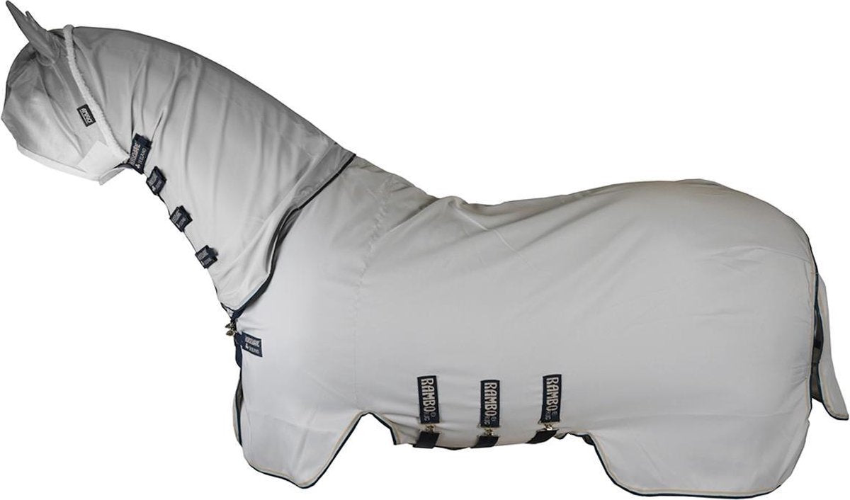 Horseware Eczeemdeken Rambo Sweet Itch Hoody - Grey-beige - 195 Cm