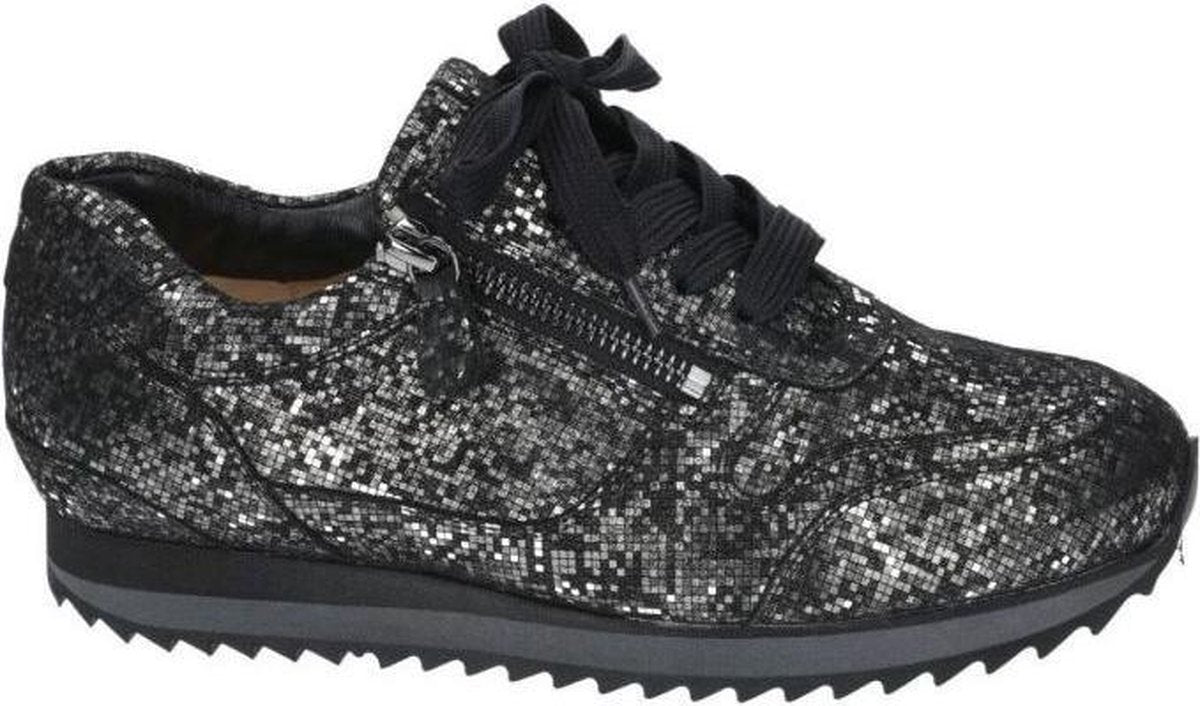 Hassia -Dames -  grijs  donker - sneakers  - maat 39