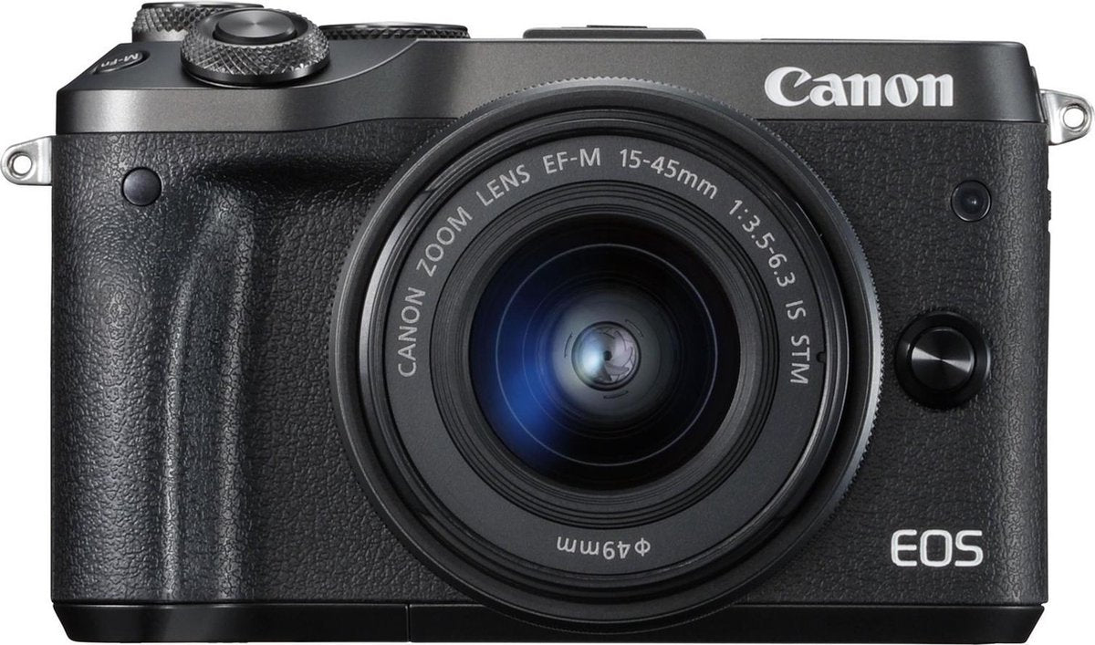 Canon EOS M6 + 15-45mm - Zwart
