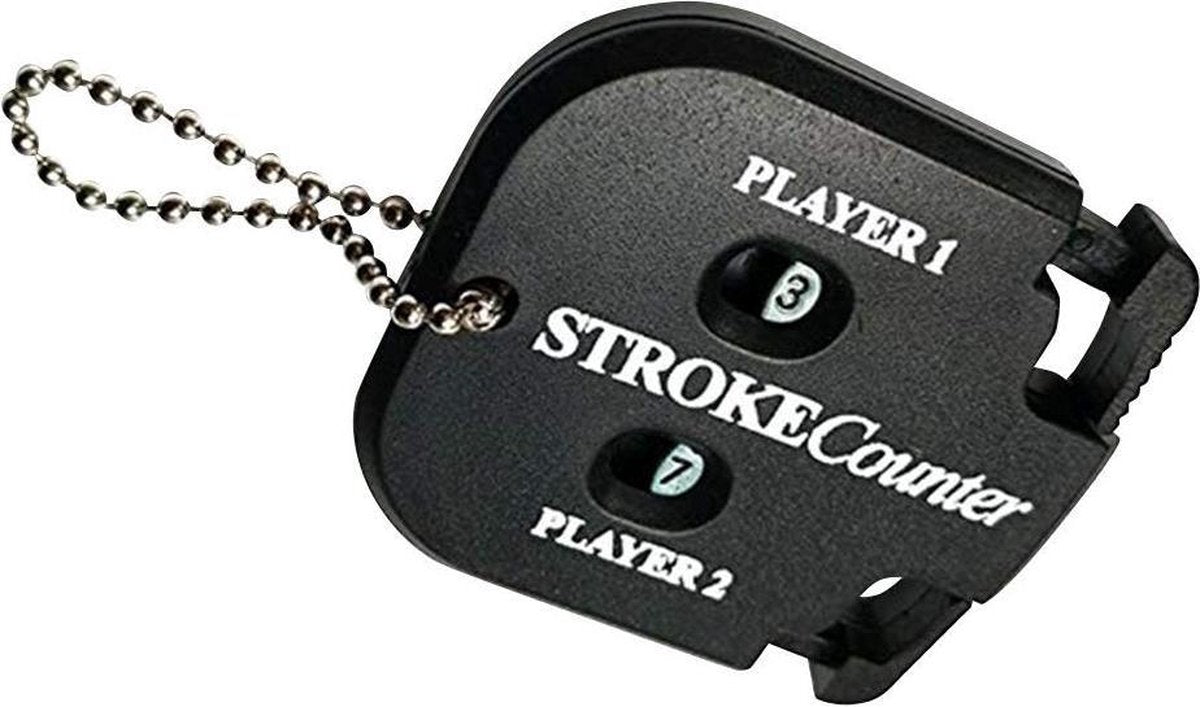 Firsttee - Scoreteller - 2 SPELERS -Slagenteller - Compact - Handteller - Teller - Counter - Sport - Golf accessoires - Golftrainingsmateriaal - Training - Tally counter - Score - Cadeau - Trolley - Golfset - Trainingsmaterialen - Tees - Net - Mat