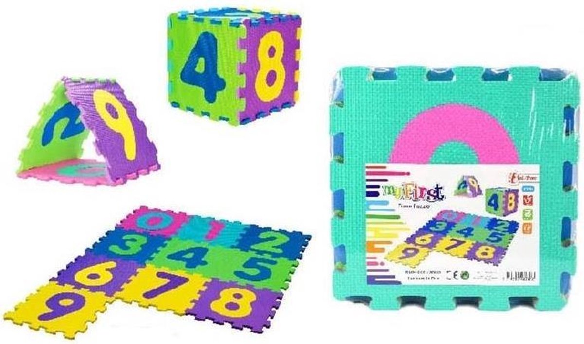 Foammat getallenpuzzel 120x90cm 10pc