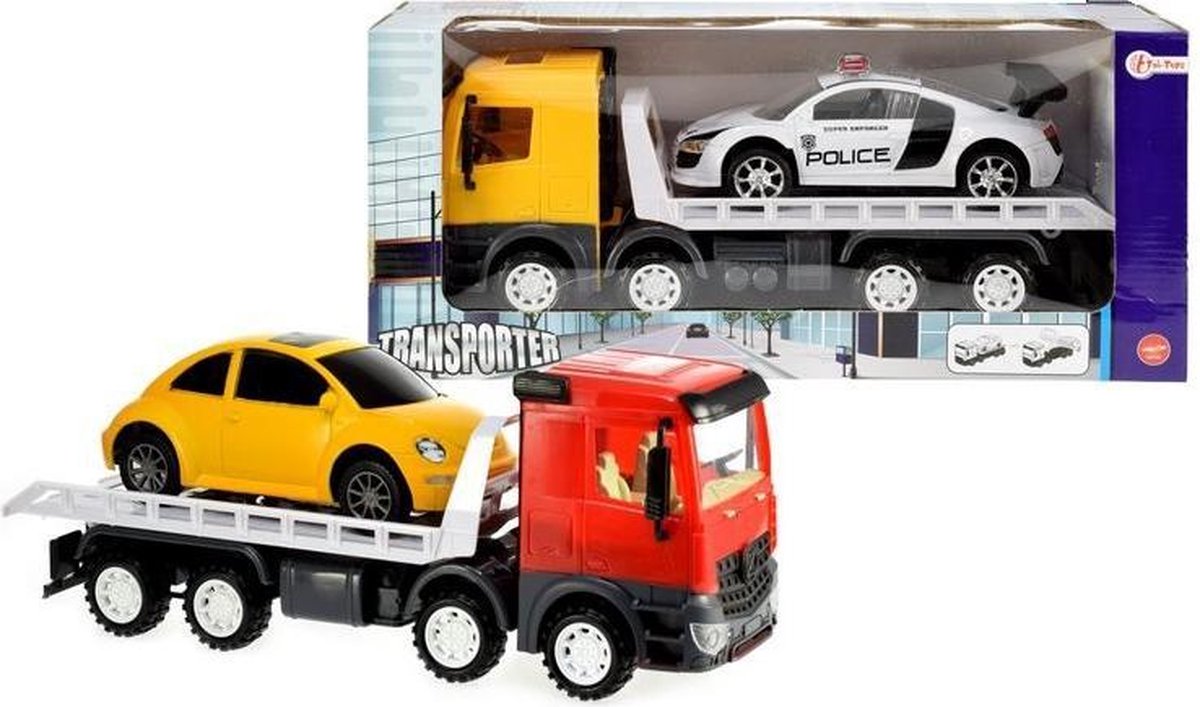 Oplegger met auto