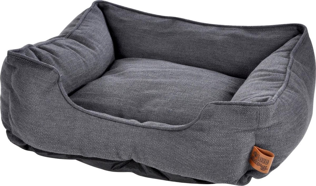 Hondenkussen-Hondenbed-Cosy 75x70cm donker grijs
