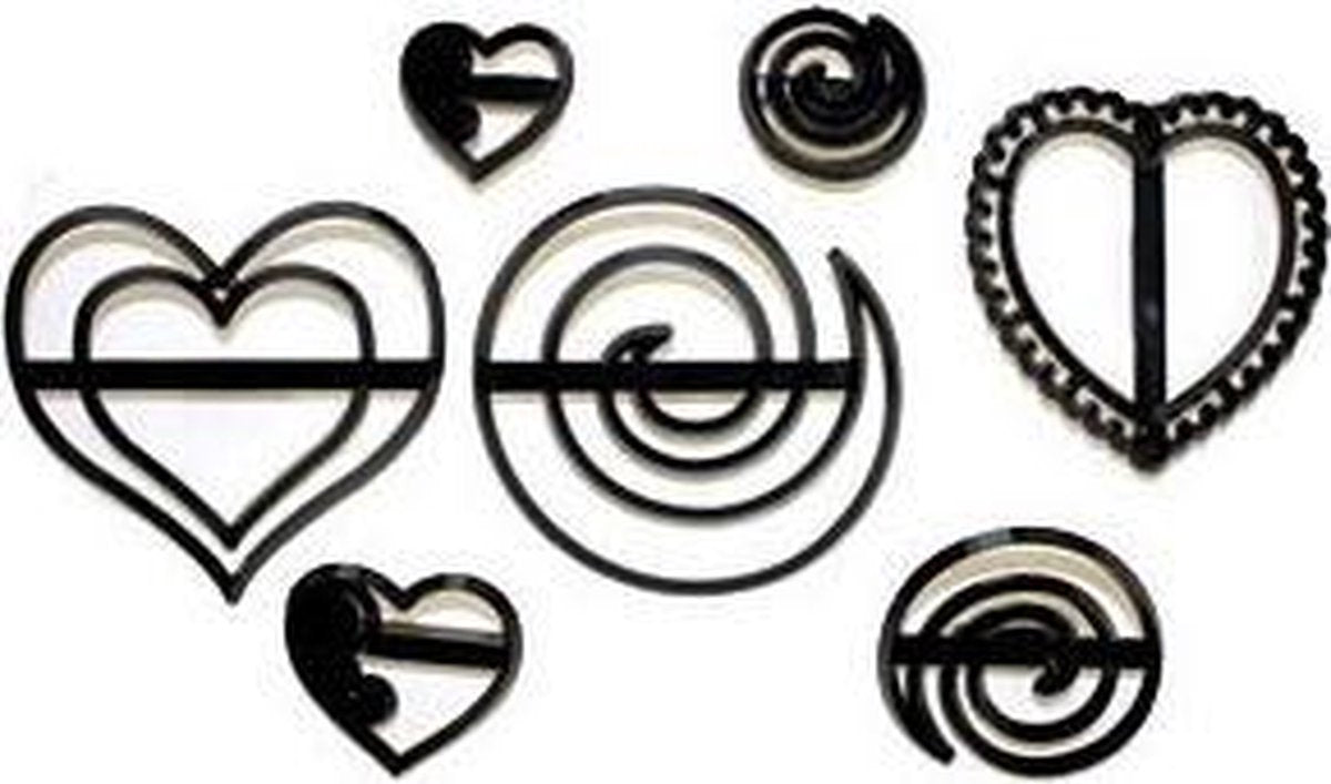 Patchwork Cutter Swirls & Hearts