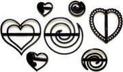 Patchwork Cutter Swirls & Hearts