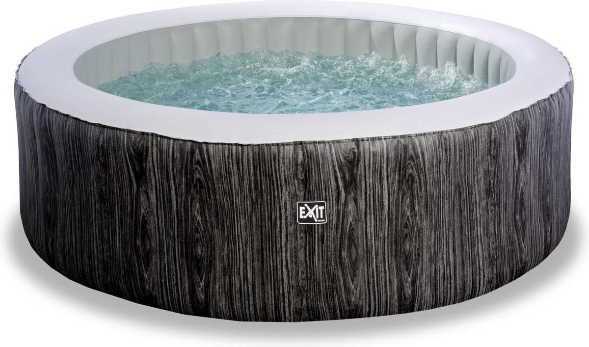 EXIT Wood Deluxe spa ø204x65cm - donkergrijs
