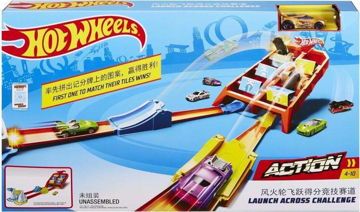 Hot Wheels Action Speelset + Auto | Hot-Wheels speelgoed voor kinderen jongens meisjes | Verjaardag cadeau kado kinder | Speelgoedauto