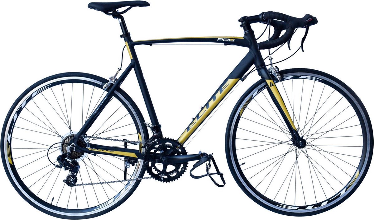 PAU RACEFIETS 28INCH  H59> 14 SPEED BLACK YELLOW