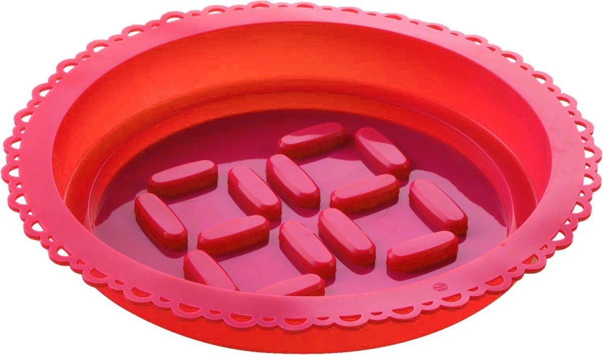 E-my Dessert Roundy - Bakvorm - Siliconen - Rood