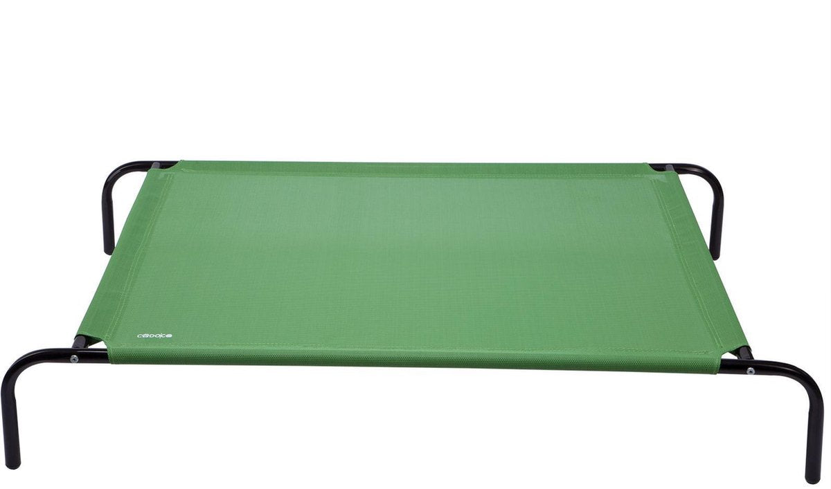 Verhoogd huisdierbed M GROEN 90x60x20cm - Max. 60 kg