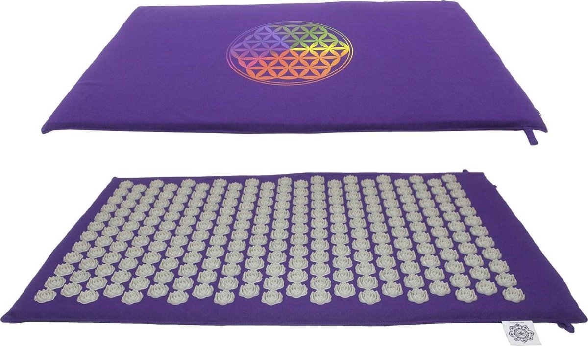 Acupressuur Mat of Flower of Life - Spijkermat