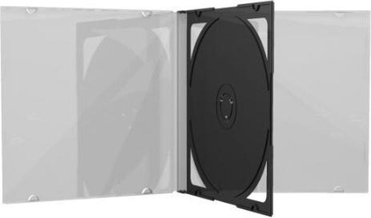 MediaRange CD-Leerhülle voor 2 Dics 10.4mm schwarzes Tray