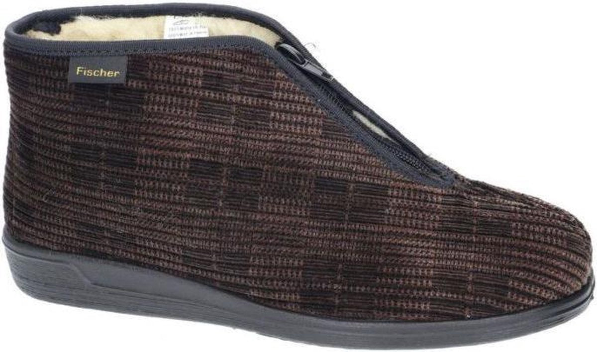 Fischer -Heren -  bruin - pantoffels & slippers - maat 39