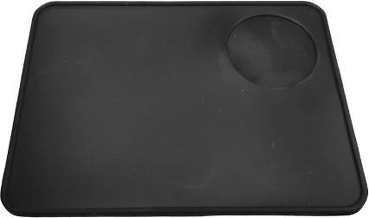 Tamper mat - tampermat - plat - zwart - tampingmat - tamperhouder - barista tools - barista-accessoires