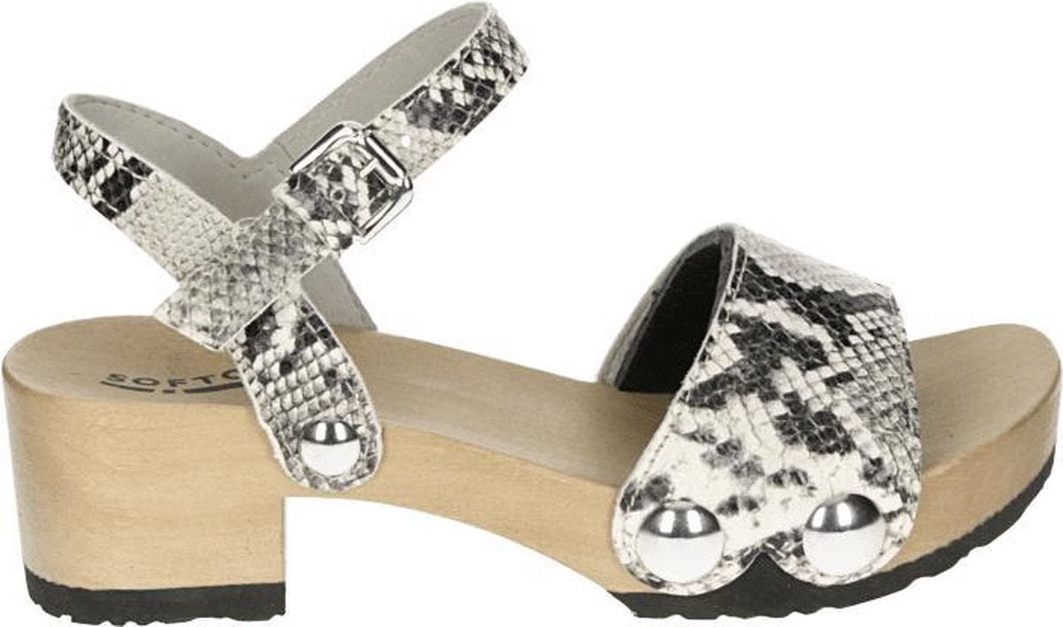 Softclox S3378 PENNY - Volwassenen Platte sandalenDames Sandalen - Kleur: Bruin - Maat: 40