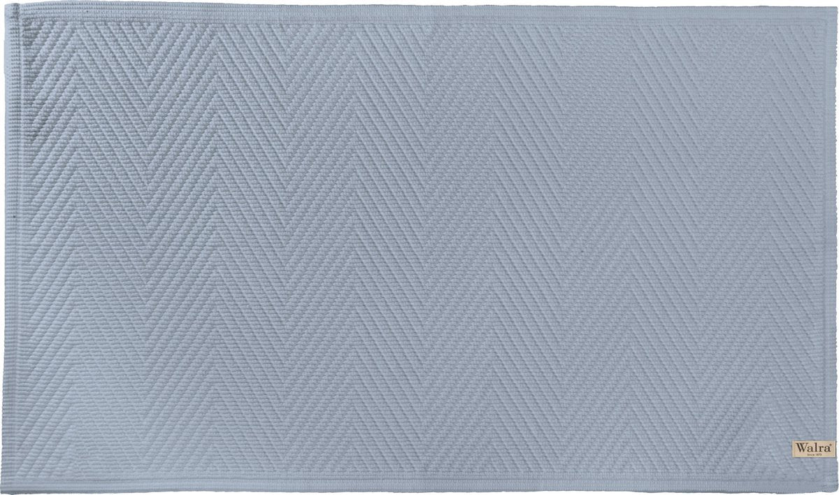 Walra Badmat Soft Cotton - 60x100 - 100% Katoen - Blauw