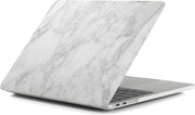 MacBook Pro 15 inch "touchbar" case van By Qubix - Kleur: Marble wit (Model: A1707 en A1990) - Hoge kwaliteit hard cover!