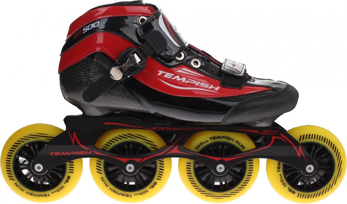 Tempish Gt 500 100 Inline Speed Skates Unisex Zwart/rood Maat 41